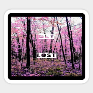 Get Lost (in the forest) Sticker